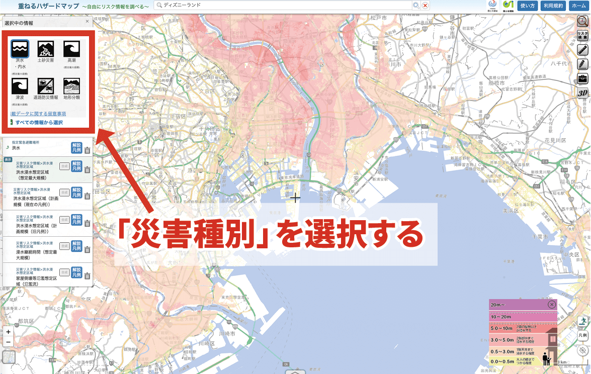 図 ハザードマップポータルサイト