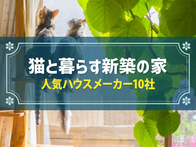 猫と暮らす家|キャットウォークなど理想を叶えるハウスメーカー10選を紹介
